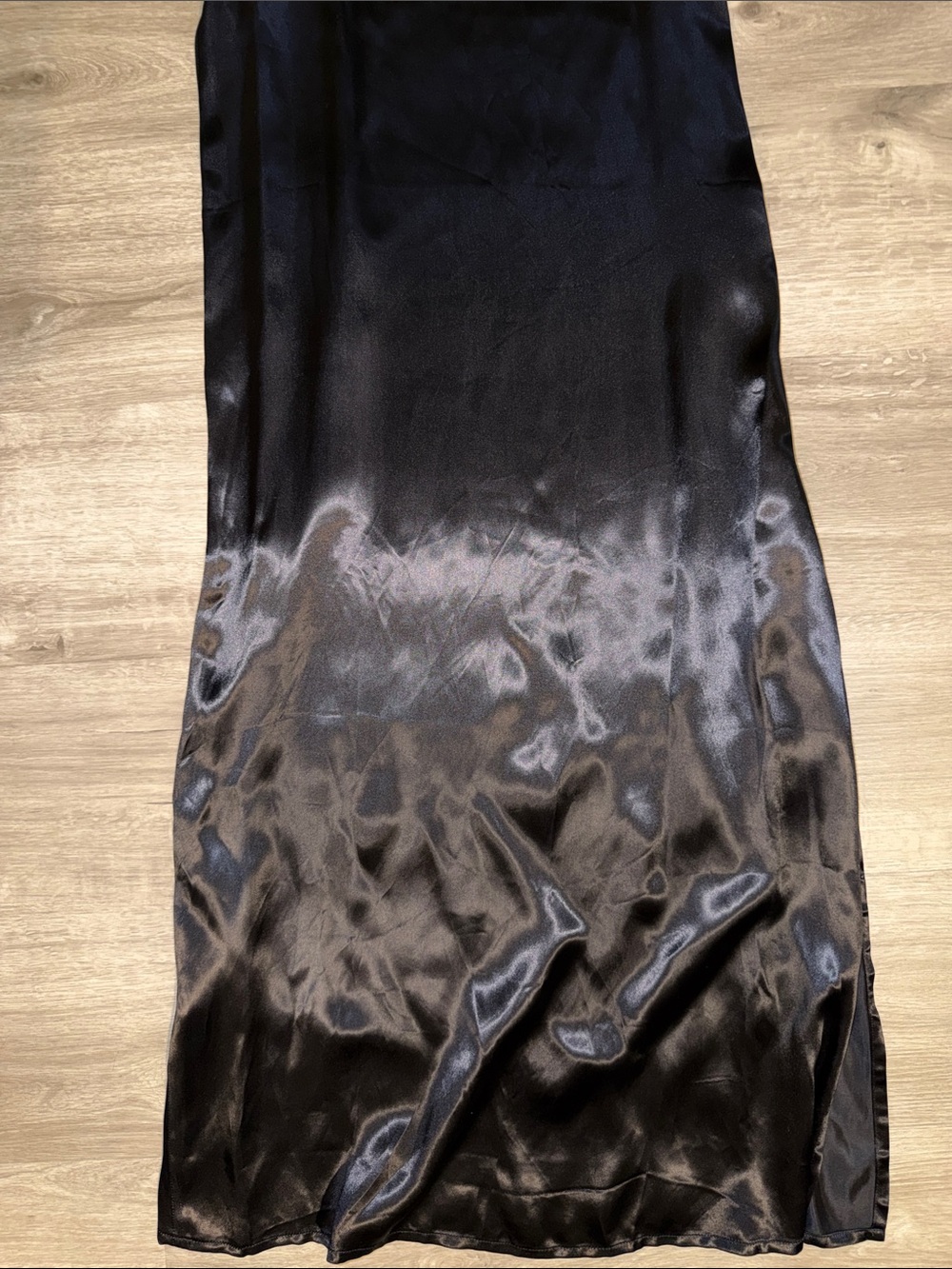 NWT Maje Ryck Velvet and Satin Navy Slip Dress - Picture 7 of 15